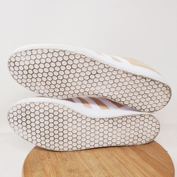 adidas Gazelle Shoes Womens 10.5 Halo Blush Suede Sneaker Lace Up Low Soccer - Picture 12 of 14